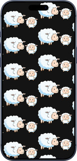 Силіконовий чехол Овечки1 для Apple iPhone 17 PRO - 4637u-4030 изображение 