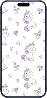 Силіконовий чехол Єдиноріжка v2 для Apple iPhone 17 PRO - 4703u-4030 изображение 