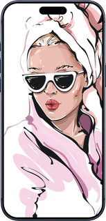 Силиконовый чехол Девушка в очках 2 для Apple iPhone 17 PRO - 4714u-4030 изображение 