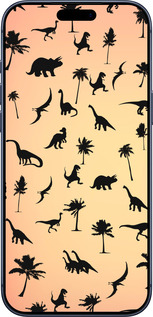 Силиконовый чехол Динозаврики 1 для Apple iPhone 17 PRO - 4772u-4030 изображение 