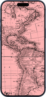 Силиконовый чехол Карта для Apple iPhone 17 PRO - 4794u-4030 изображение 