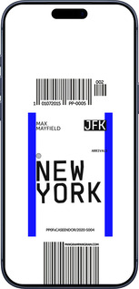 Силіконовий чехол New York для Apple iPhone 17 PRO - 4861u-4030 изображение 
