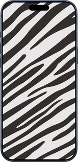 Силиконовый чехол Классическая зебра для Apple iPhone 17 PRO - 4874u-4030 изображение 