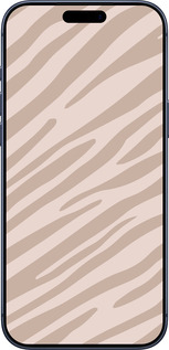 Силиконовый чехол Зебра беж для Apple iPhone 17 PRO - 4875u-4030 изображение 