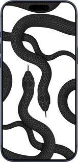 Силиконовый чехол Змеи для Apple iPhone 17 PRO - 5473u-4030 изображение 