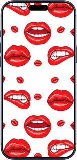 Силиконовый чехол Губы v3 для Apple iPhone 17 PRO - 5477u-4030 изображение 