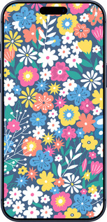 Силиконовый чехол Цветочный фон v4 для Apple iPhone 17 PRO - 5494u-4030 изображение 