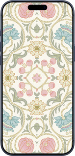 Силиконовый чехол Цветочный орнамент v2 для Apple iPhone 17 PRO - 5513u-4030 изображение 