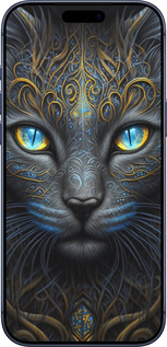 Силіконовий чехол Кішка для Apple iPhone 17 PRO - 5548u-4030 изображение 