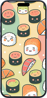 Силиконовый чехол Суши паттерн для Apple iPhone 17 PRO - 5583u-4030 изображение 