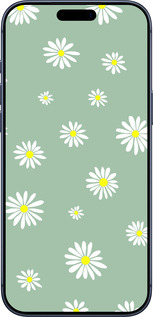 Силиконовый чехол Ромашки v4 для Apple iPhone 17 PRO - 5603u-4030 изображение 