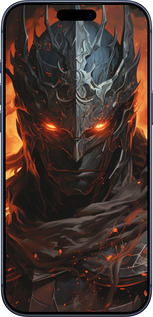 Силиконовый чехол Темный рыцарь для Apple iPhone 17 PRO - 5650u-4030 изображение 