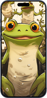 Силиконовый чехол Веселая жаба для Apple iPhone 17 PRO - 5658u-4030 изображение 