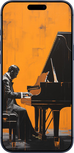 Силиконовый чехол Чехол для телефона Мужчина за Роялем для Apple iPhone 17 PRO - 5938u-4030 изображение 