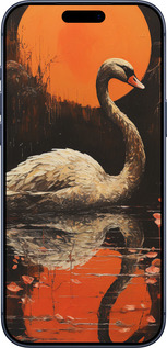 Силиконовый чехол Лебедь для Apple iPhone 17 PRO - 5964u-4030 изображение 