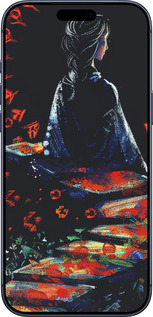 Силиконовый чехол Мечтательная девушка для Apple iPhone 17 PRO - 6042u-4030 изображение 