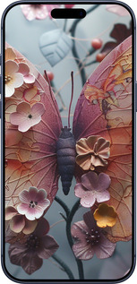 Силиконовый чехол Fairy Butterfly для Apple iPhone 17 PRO - 6048u-4030 изображение 