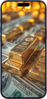 Силиконовый чехол Слитки и доллары для Apple iPhone 17 PRO - 6105u-4030 изображение 