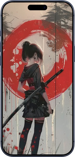 Силиконовый чехол Сумерки воина: Танец с катаной для Apple iPhone 17 PRO - 6123u-4030 изображение 