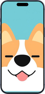 Силиконовый чехол Корги для Apple iPhone 17 PRO - 6280u-4030 изображение 