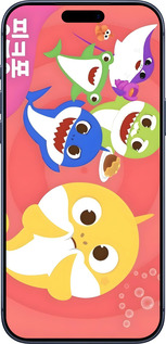 Силиконовый чехол Бейби Шаркс для Apple iPhone 17 PRO - 6305u-4030 изображение 