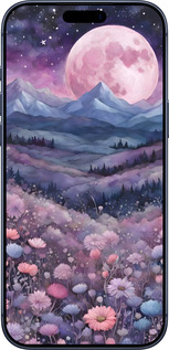 Силиконовый чехол Ночь луна арт для Apple iPhone 17 PRO - 6319u-4030 изображение 