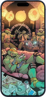 Силиконовый чехол Черепашки нинзя для Apple iPhone 17 PRO - 6346u-4030 изображение 