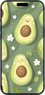 Силіконовий чехол Авокадо для Apple iPhone 17 PRO - 6380u-4030 изображение 