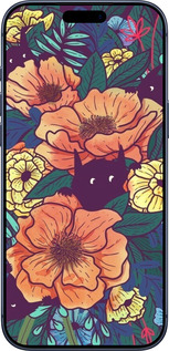 Силиконовый чехол С изображением полевых цветов для Apple iPhone 17 PRO - 6419u-4030 изображение 