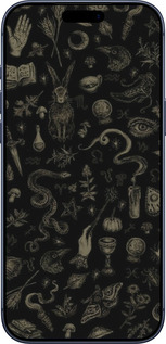 Силиконовый чехол Мистический коллаж с травами и магическими символами для Apple iPhone 17 PRO - 6428u-4030 изображение 