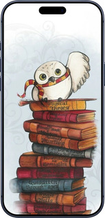 Силиконовый чехол Сова и книги для Apple iPhone 17 PRO - 6436u-4030 изображение 