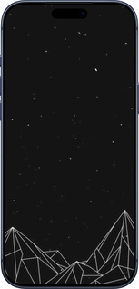 Силиконовый чехол Черно белые абстрактные горы для Apple iPhone 17 PRO - 6437u-4030 изображение 