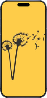 Силиконовый чехол Минимализм одуванчики для Apple iPhone 17 PRO - 6449u-4030 изображение 