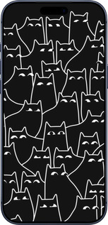 Силиконовый чехол С изображением кошек для Apple iPhone 17 PRO - 6470u-4030 изображение 