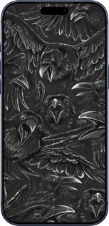 Силиконовый чехол Воронья ярость для Apple iPhone 17 PRO - 6474u-4030 изображение 