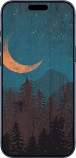 Силиконовый чехол Звездный лес для Apple iPhone 17 PRO - 6480u-4030 изображение 