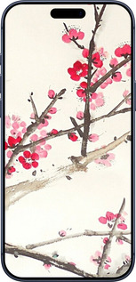 Силиконовый чехол Принт с изображением цветения сакуры для Apple iPhone 17 PRO - 6545u-4030 изображение 