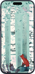 Силиконовый чехол Лис в зелёном лесу для Apple iPhone 17 PRO - 6547u-4030 изображение 