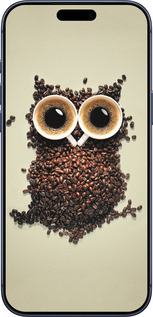 Силиконовый чехол Сова из кофе для Apple iPhone 17 PRO - 777u-4030 изображение 