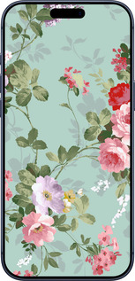 Силиконовый чехол Цветочные обои 2 для Apple iPhone 17 PRO - 862u-4030 изображение 