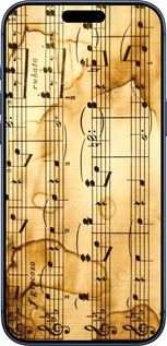 Силиконовый чехол Ноты для Apple iPhone 17 PRO - 905u-4030 изображение 