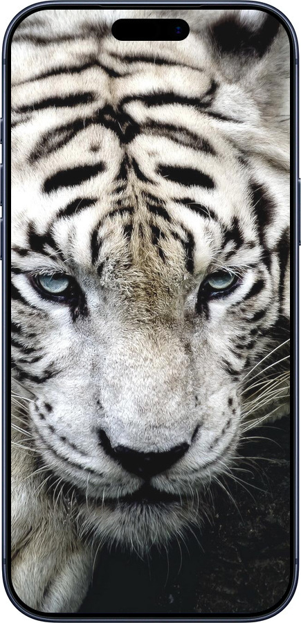 Силиконовый чехол Грустный белый тигр для Apple iPhone 17 PRO - 106u-4030 изображение 