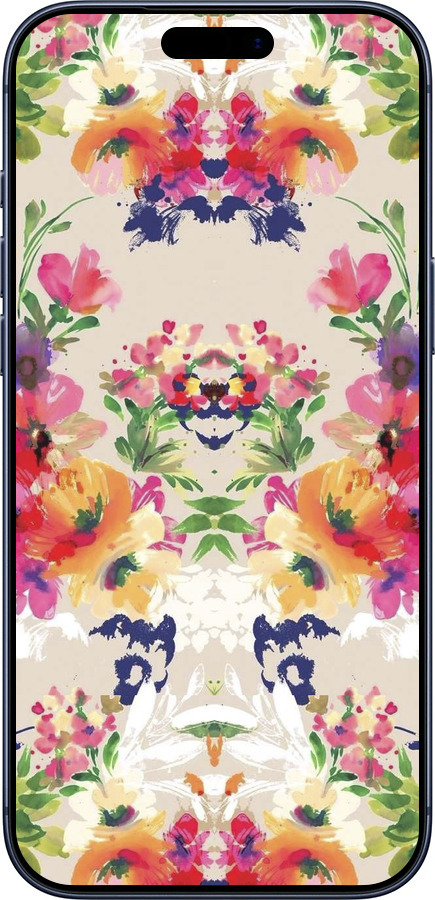 Силиконовый чехол Цветочный узор для Apple iPhone 17 PRO - 1083u-4030 изображение 