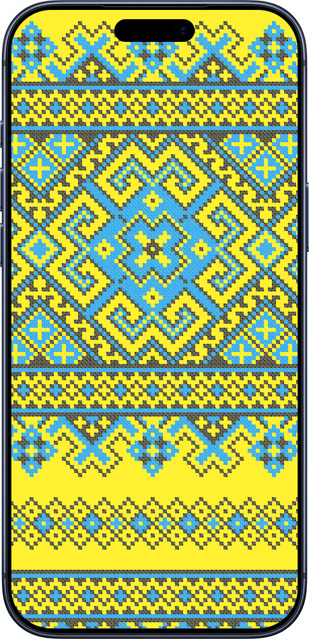 Силіконовий чехол Вишиванка 41 для Apple iPhone 17 PRO - 1175u-4030 изображение 