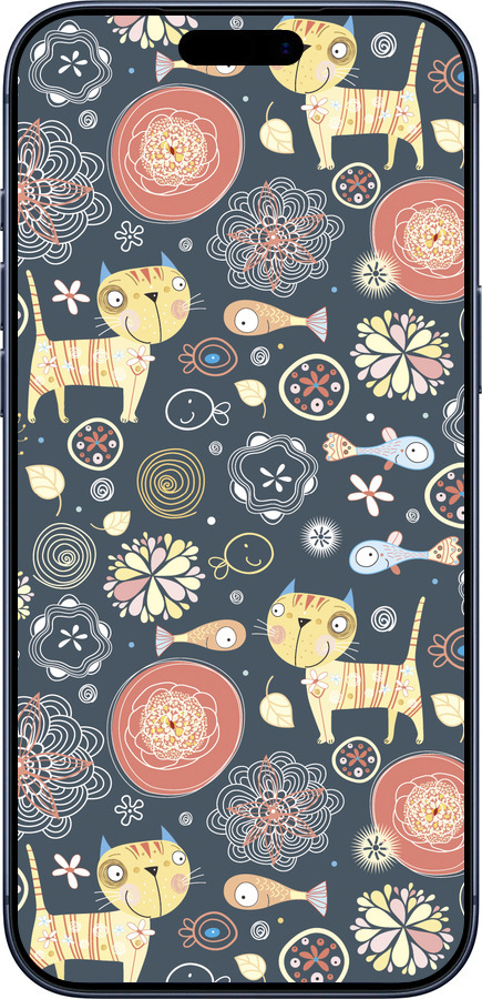 Силиконовый чехол Котята v4 для Apple iPhone 17 PRO - 1224u-4030 изображение 