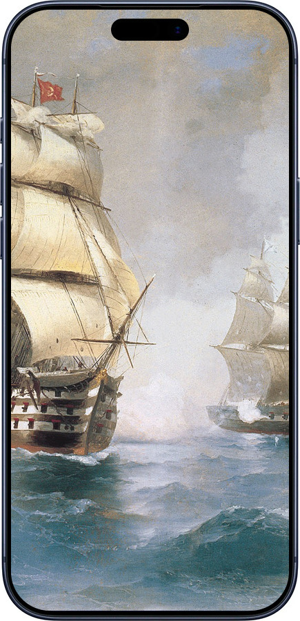 Силиконовый чехол Айвазовский. Корабли для Apple iPhone 17 PRO - 160u-4030 изображение 
