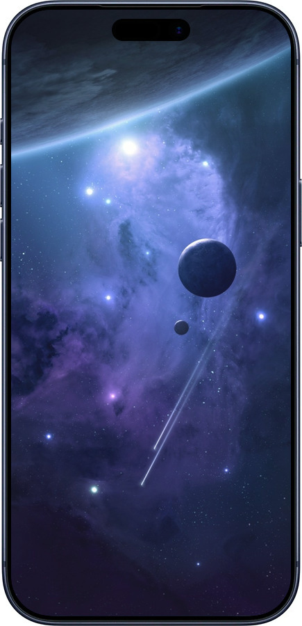 Силиконовый чехол Планеты в синем космосе для Apple iPhone 17 PRO - 171u-4030 изображение 