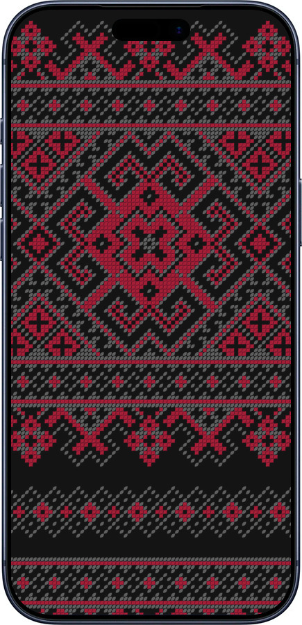 Силіконовий чехол Вишиванка 52 для Apple iPhone 17 PRO - 1763u-4030 изображение 