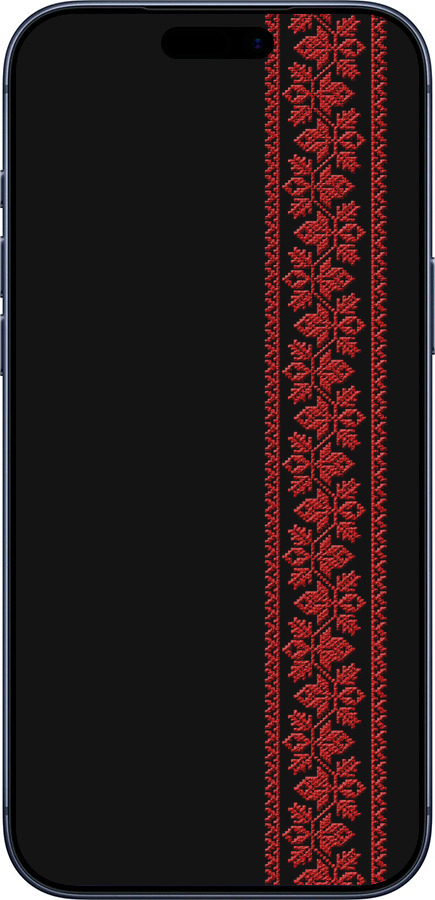 Силіконовий чехол Вишиванка 53 для Apple iPhone 17 PRO - 2041u-4030 изображение 