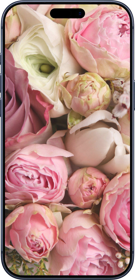 Силиконовый чехол Розы v2 для Apple iPhone 17 PRO - 2320u-4030 изображение 